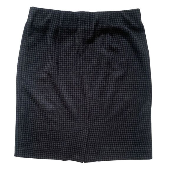J JILL PETITE Mini Houndstooth Stretch Ponte Knit Straight Pencil Skirt XS - Picture 3 of 8